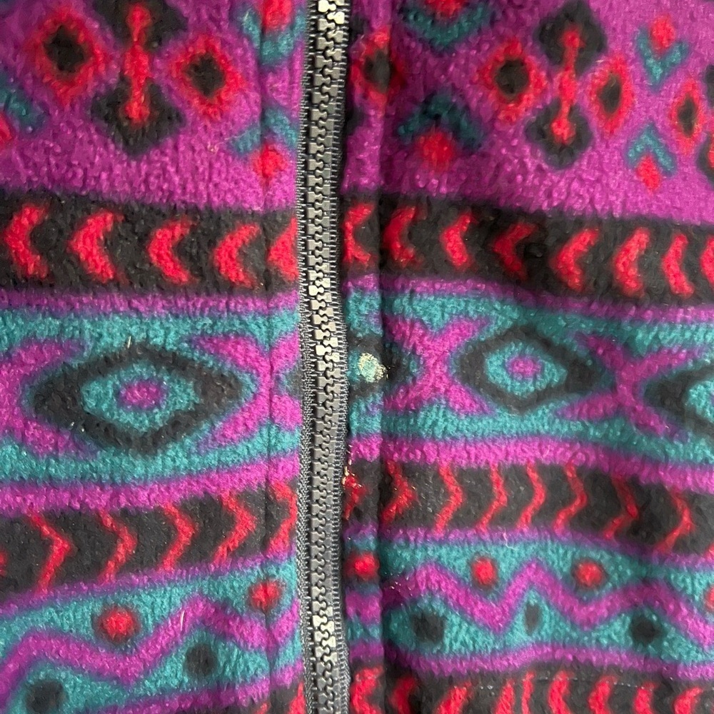 Vintage Head Skiwear Fleece Jacket – Bold Retro Print - Picture 5 of 10